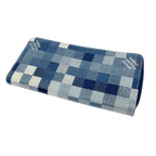 Louis Vuitton Camouflage Canvas Zippy Wallet Horizontal Indigo Blue — view 4