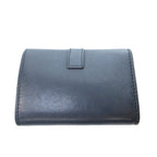 Saint Laurent Key Case Cassandra Leather YSL Logo Black HW Key Holder — view 2