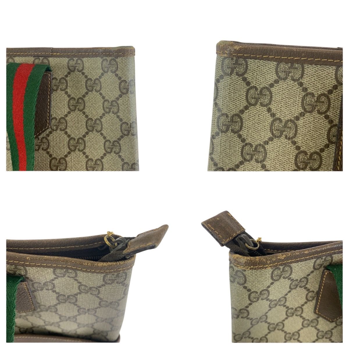 Gucci Sherry Line Beige Brown Gold 002 40 069 Shoulder — view 6
