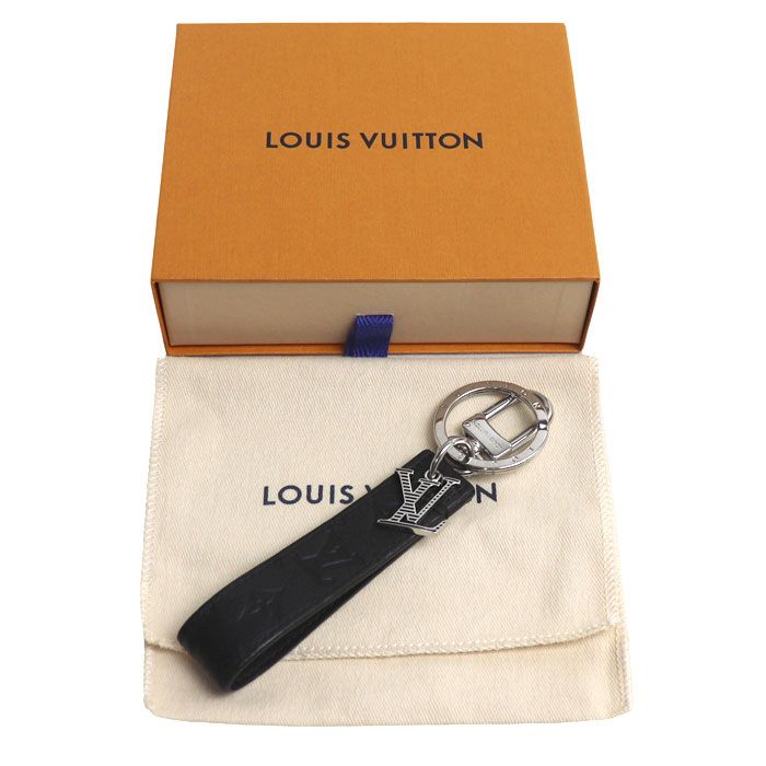 Louis Vuitton Key Holder Dragonne Key Monogram Shadow Black — view 6