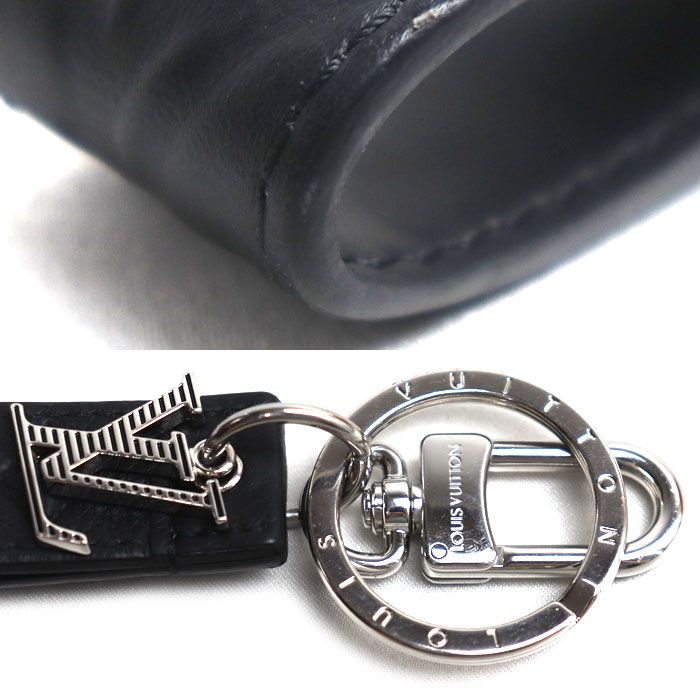 Louis Vuitton Key Holder Dragonne Key Monogram Shadow Black — view 4