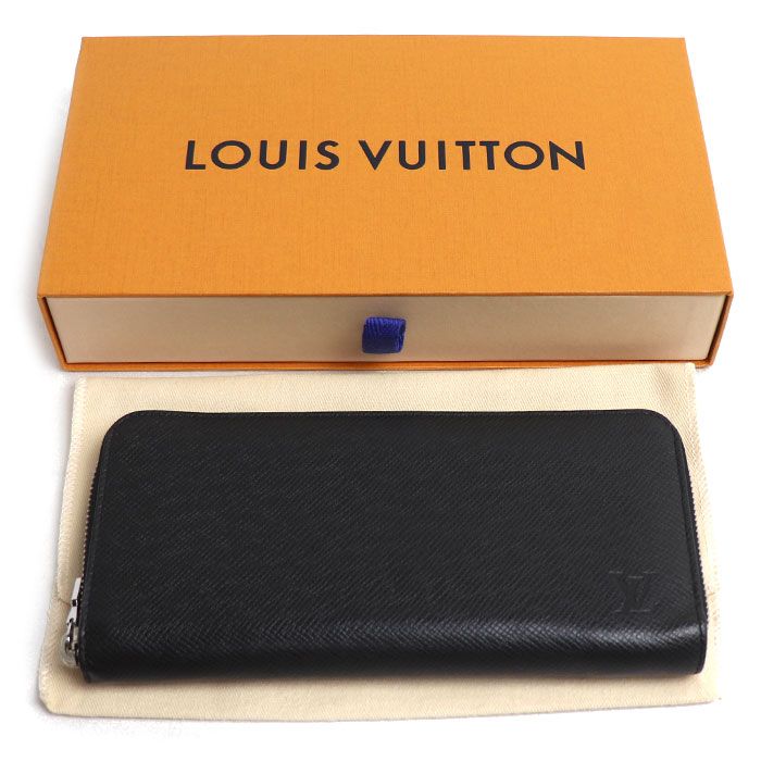 Louis Vuitton Zippy Wallet Horizontal Taiga Black — view 7
