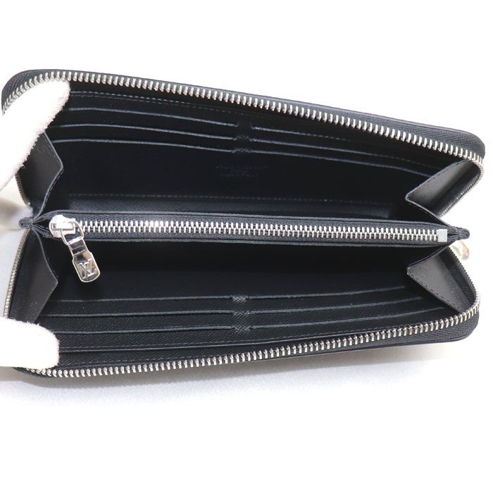 Louis Vuitton Zippy Wallet Horizontal Taiga Black — view 3
