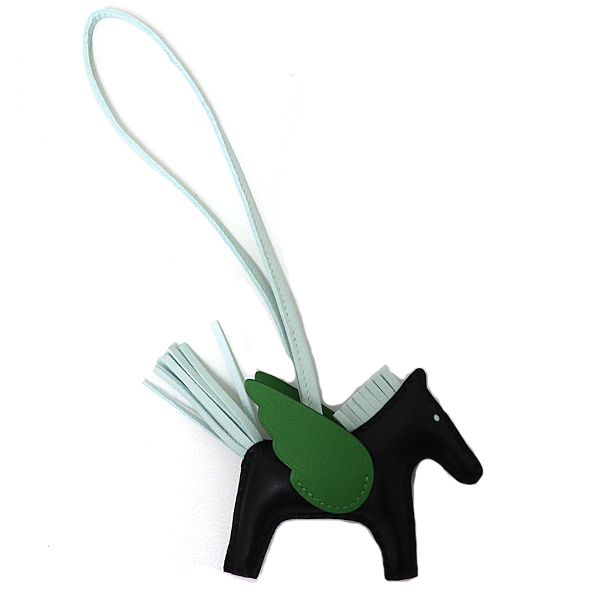 Hermes Rodeo Pegasus PM Agno Milo Swift Black Vert Peppermint Yucca Shoulder — view 3