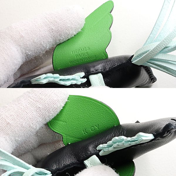 Hermes Rodeo Pegasus PM Agno Milo Swift Black Vert Peppermint Yucca Shoulder — view 6