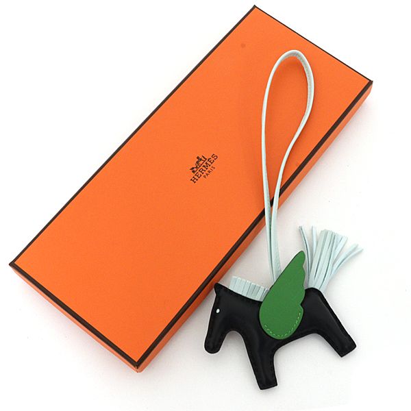 Hermes Rodeo Pegasus PM Agno Milo Swift Black Vert Peppermint Yucca Shoulder — view 2