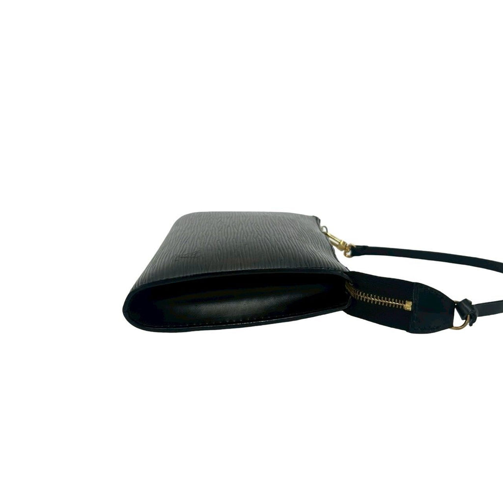 Louis Vuitton Vintage Pochette Epi Leather Mini Handbag Noir — view 6