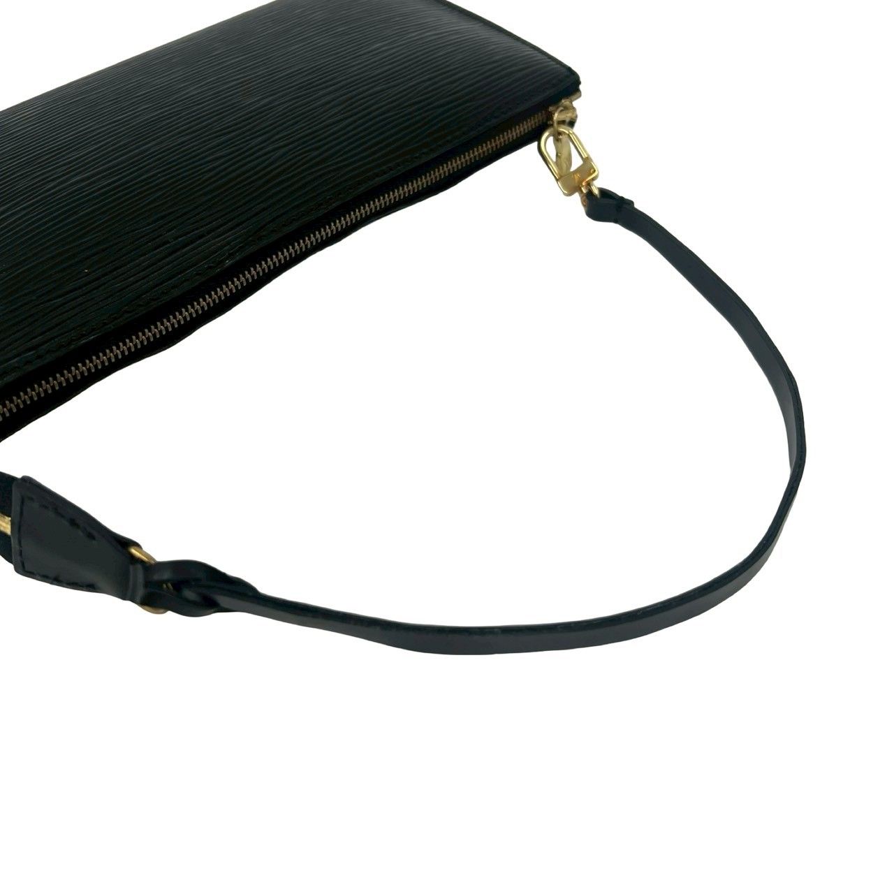 Louis Vuitton Vintage Pochette Epi Leather Mini Handbag Noir — view 4