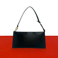 Louis Vuitton Vintage Pochette Epi Leather Mini Handbag Noir