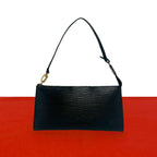Louis Vuitton Vintage Pochette Epi Leather Mini Handbag Noir