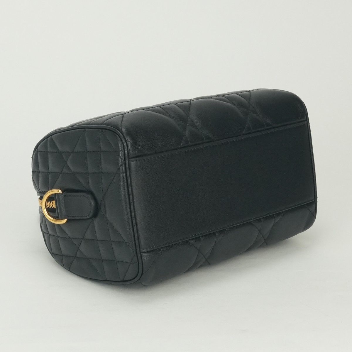 Dior Groove 20 Tote Calfskin Black Gold Small Macro Cannage — view 6