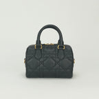Dior Groove 20 Tote Calfskin Black Gold Small Macro Cannage — view 3