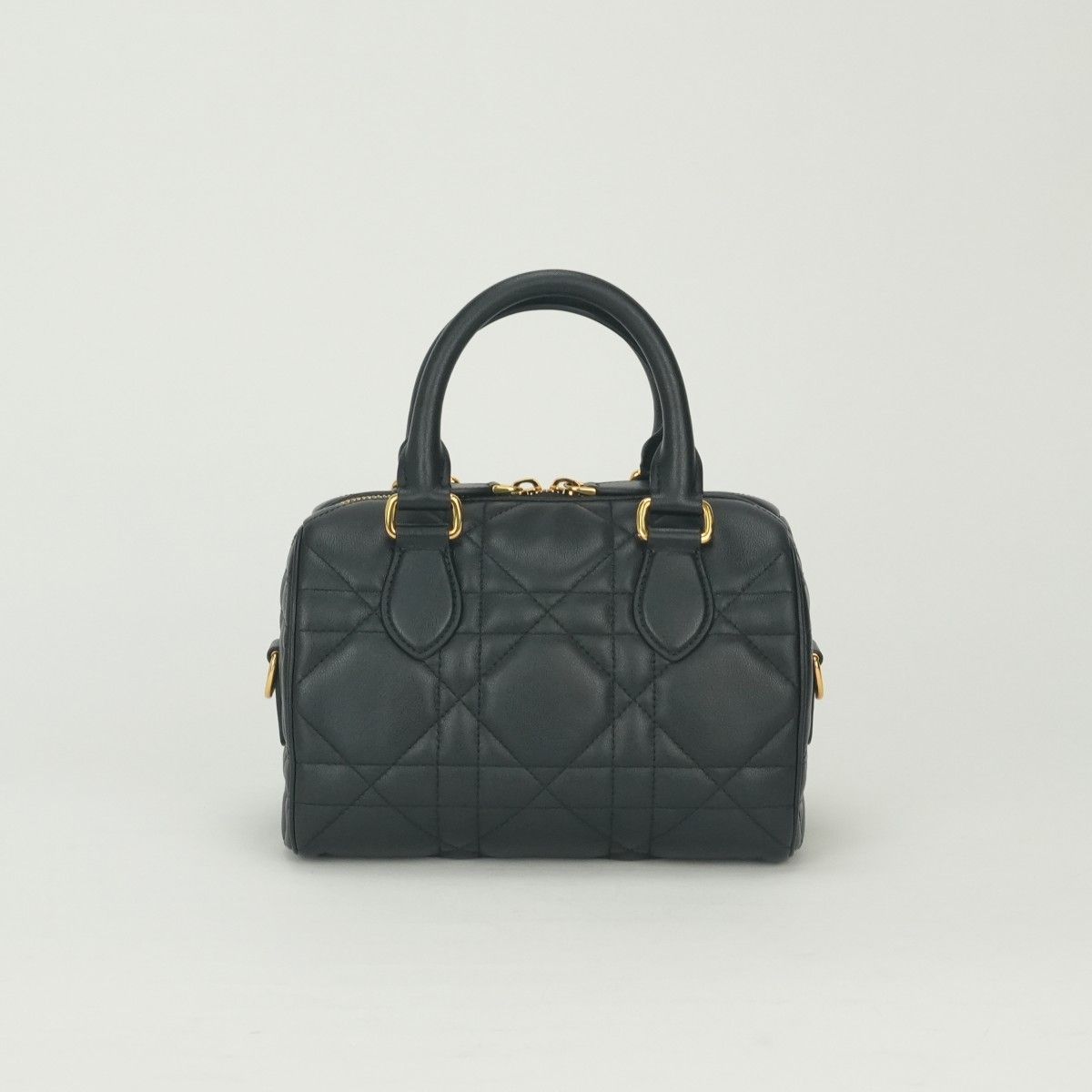 Dior Groove 20 Tote Calfskin Black Gold Small Macro Cannage — view 3