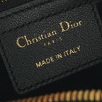 Dior Groove 20 Tote Calfskin Black Gold Small Macro Cannage — view 7