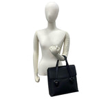 Gucci Vintage Log Leather Tote Black — view 2