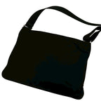 Prada Triangle Logo Plate Tessuto Nylon Shoulder Bag Cross Black — view 3
