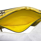 Gucci Coin Case with Card Holder Yellow Hysteria Canvas Leather Purse Wallet — view 9