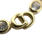 Dior Necklace Gold Rhinestone Vintage — view 8