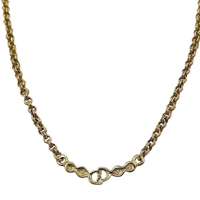 Dior Necklace Gold Rhinestone Vintage — view 3