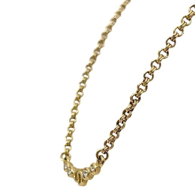 Dior Necklace Gold Rhinestone Vintage — view 2