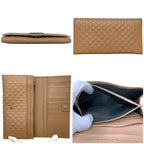 Gucci Bifold Wallet Beige Microshima GG Leather Embossed Logo — view 2