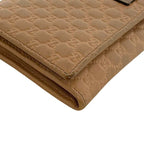 Gucci Bifold Wallet Beige Microshima GG Leather Embossed Logo — view 6
