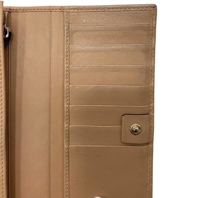 Gucci Bifold Wallet Beige Microshima GG Leather Embossed Logo — view 5