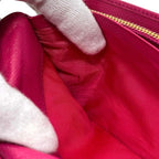 Prada Bifold Wallet Pink Fuxia Tessuto Impuntu Nylon Leather Quilted 107 Stitch — view 7