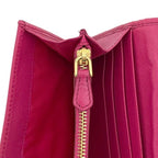 Prada Bifold Wallet Pink Fuxia Tessuto Impuntu Nylon Leather Quilted 107 Stitch — view 6