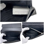 Bottega Veneta Bifold Wallet Black Intrecciato Leather — view 3