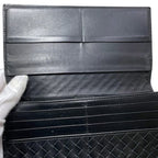 Bottega Veneta Bifold Wallet Black Intrecciato Leather — view 5
