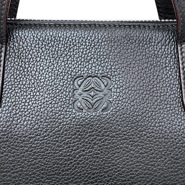 Loewe Briefcase Black Anagram Leather Business Document Vintage — view 7