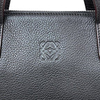 Loewe Briefcase Black Anagram Leather Business Document Vintage — view 7
