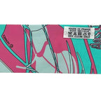 Hermes Ribbon Scarf Twilight Green Already Cleaned Silk — view 4