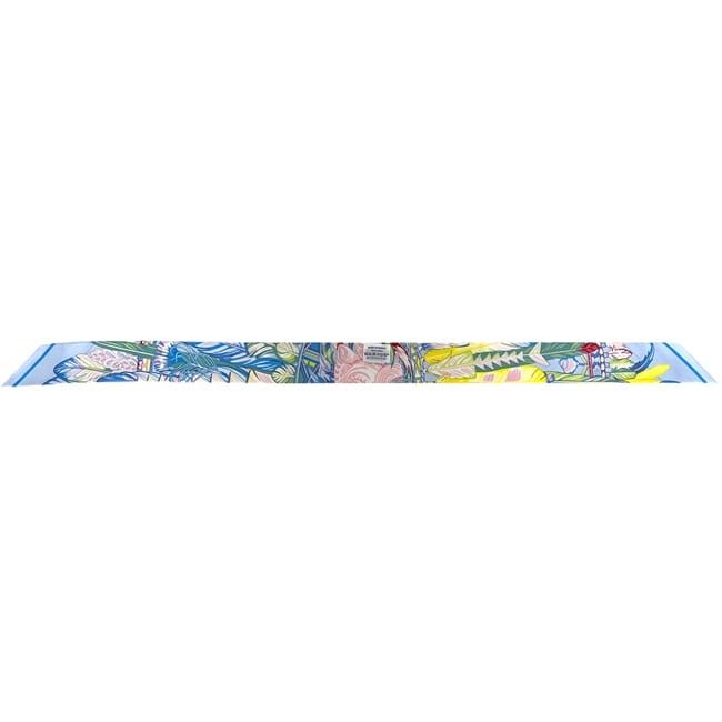Hermes Ribbon Scarf Twilight Blue Yellow Dance Pacific Already Cleaned Silk — view 3