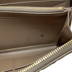 Bottega Veneta Zip Around Wallet Beige Intrecciato Leather Braided — view 6