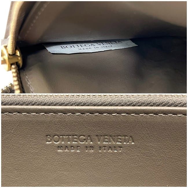 Bottega Veneta Zip Around Wallet Beige Intrecciato Leather Braided — view 3