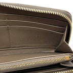 Bottega Veneta Zip Around Wallet Beige Intrecciato Leather Braided — view 5