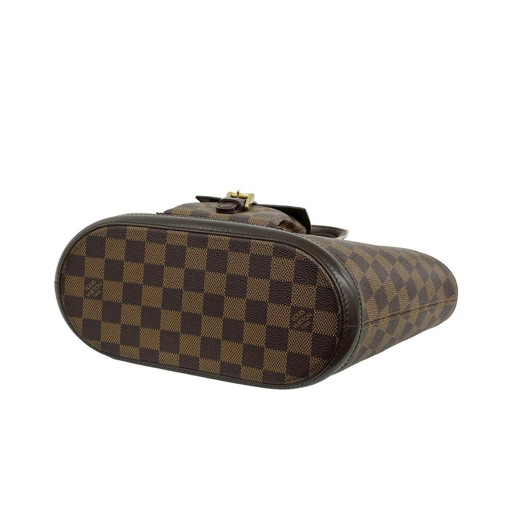 Louis Vuitton Manosque PM Damier Pattern Leather Tote Brown — view 8