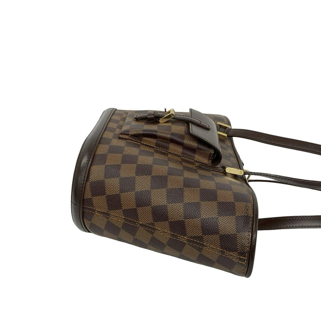 Louis Vuitton Manosque PM Damier Pattern Leather Tote Brown — view 6