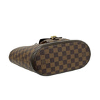 Louis Vuitton Manosque PM Damier Pattern Leather Tote Brown — view 7