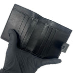 Chanel Vintage Jumbo CC Logo Lambskin Bifold Wallet Mini Card Case Black — view 7