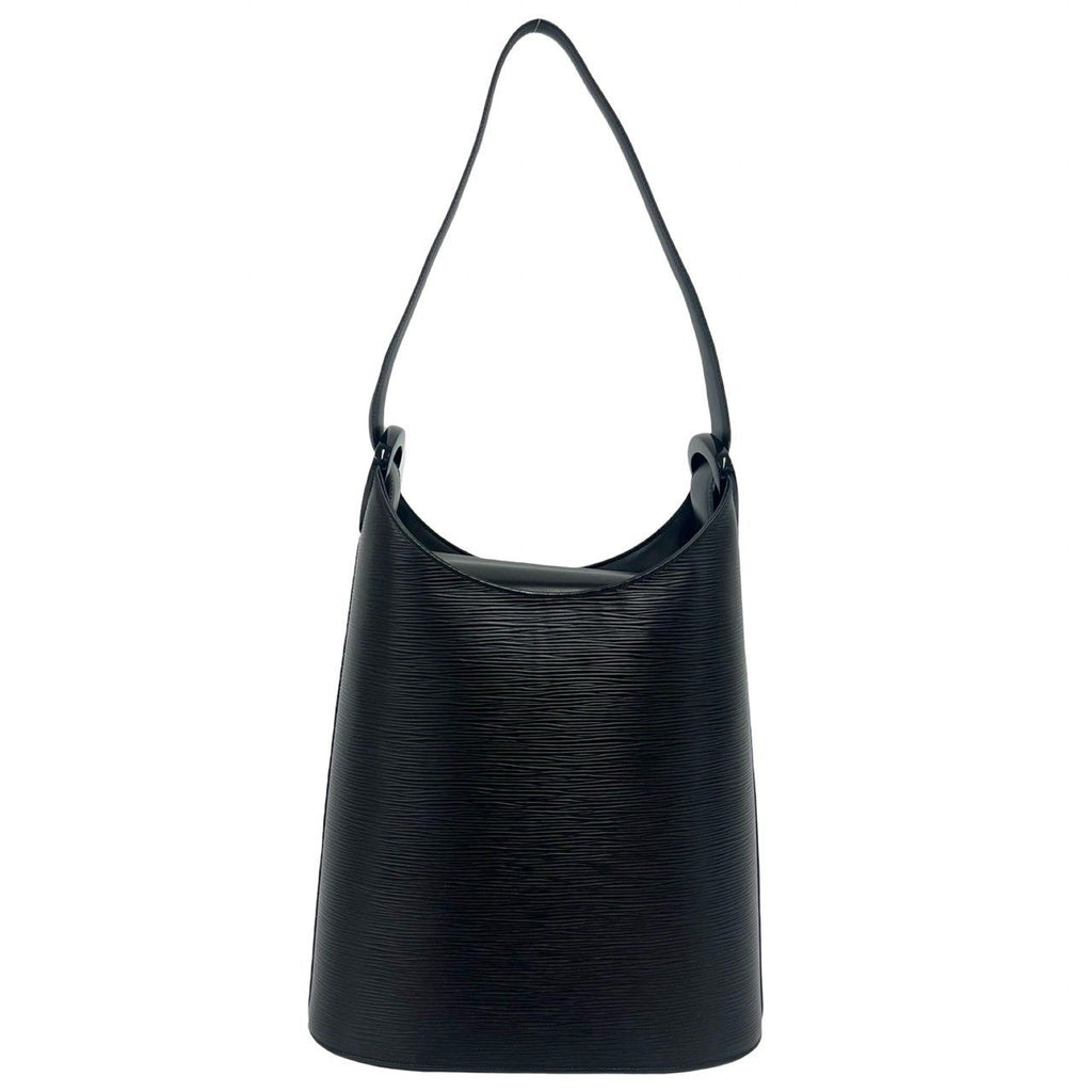 Louis Vuitton Verso Logo Epi Leather Shoulder Bag Tote Noir — view 3