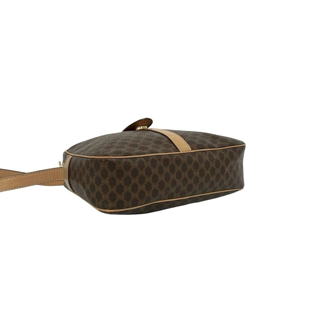 Celine Vintage Macadam Blason Triomphe Logo Leather Mini Shoulder Bag Pochette — view 7