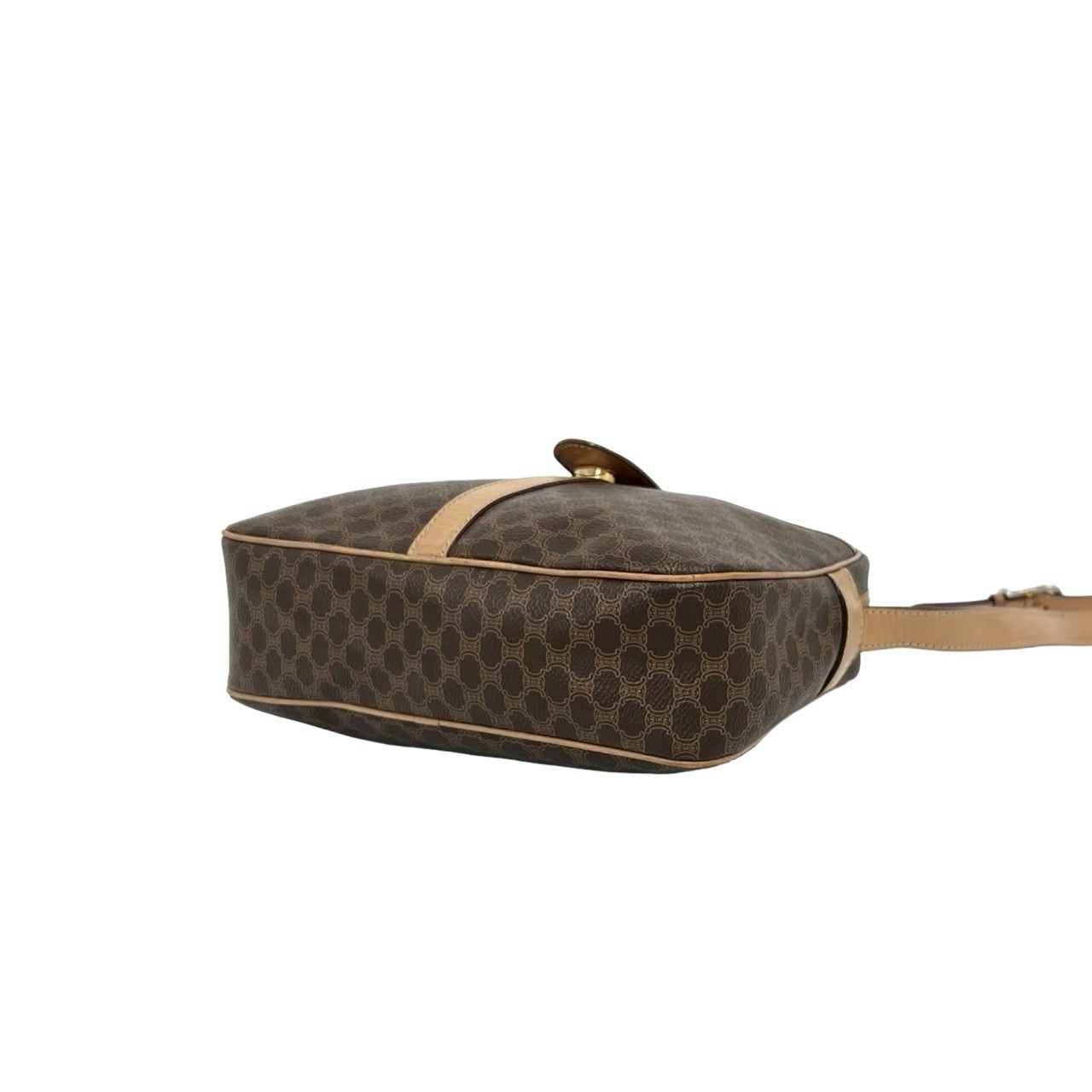 Celine Vintage Macadam Blason Triomphe Logo Leather Mini Shoulder Bag Pochette — view 8