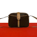 Celine Vintage Macadam Blason Triomphe Logo Leather Mini Shoulder Bag Pochette