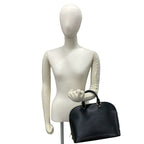 Louis Vuitton Vintage Alma Epi Leather Mini Boston Bag Black Noir — view 2