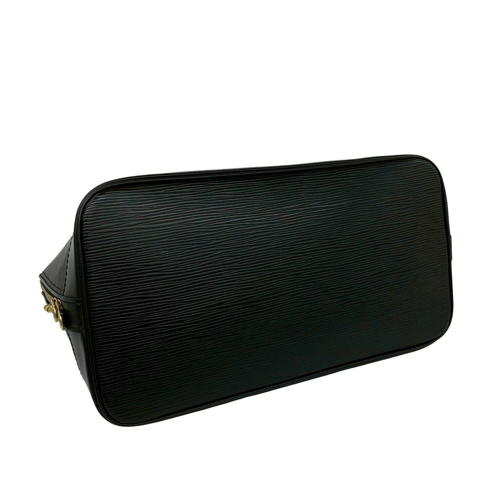 Louis Vuitton Vintage Alma Epi Leather Mini Boston Bag Black Noir — view 7