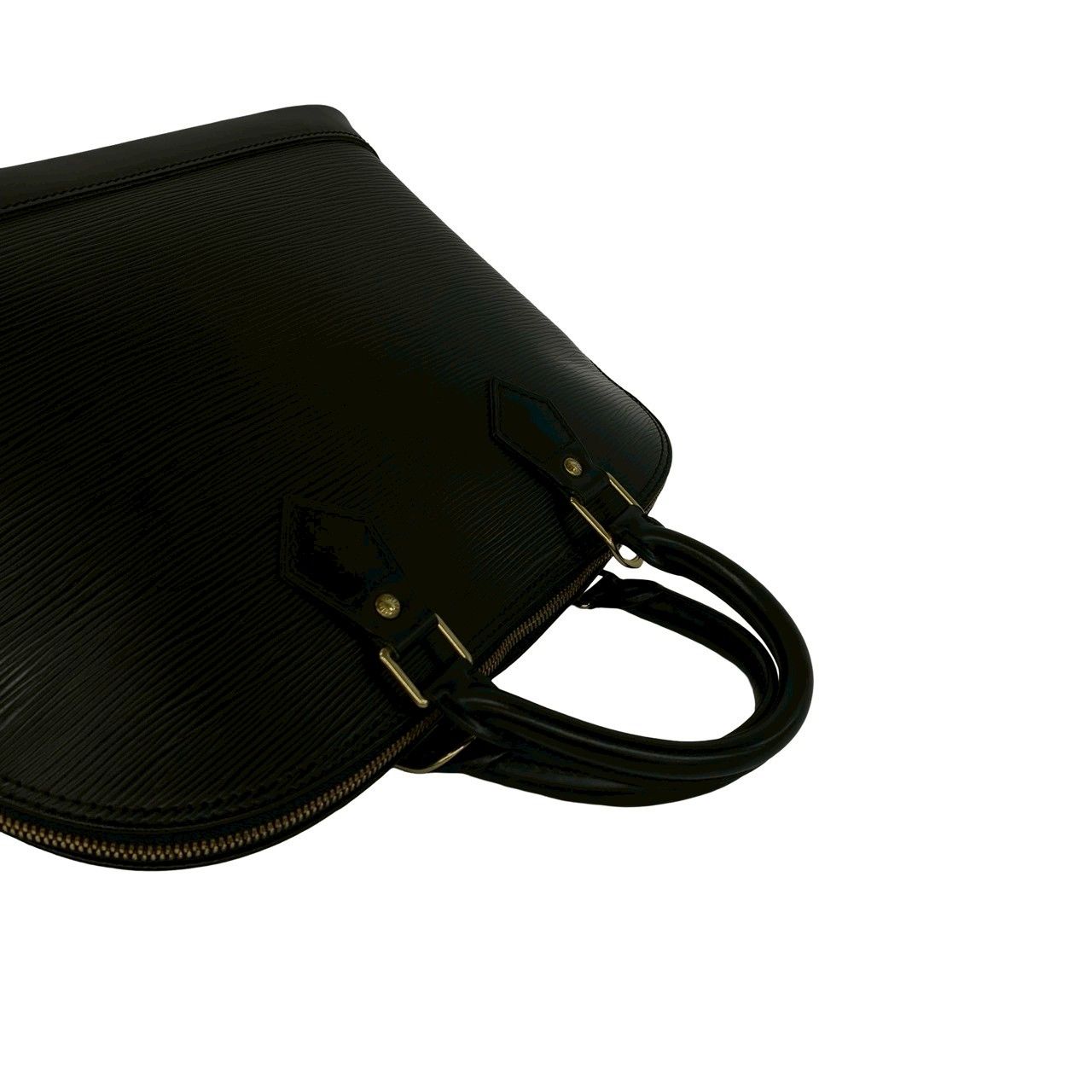 Louis Vuitton Vintage Alma Epi Leather Mini Boston Bag Black Noir — view 4