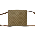 Celine Vintage Macadam Blason Triomphe Pattern Logo Leather Shoulder — view 3